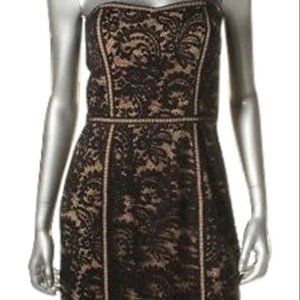 NEW with TAG AIDAN MATTOX Lace Strapless Dress